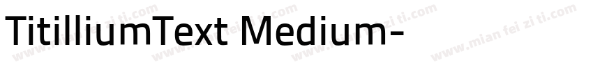 TitilliumText Medium字体转换